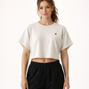 Dolman Cropped Top Beige