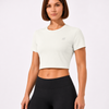 Slim Ribbed Crop Top Light Green